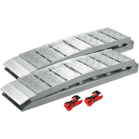 Rampas plegables de carga 1360kg 228cm motocicleta acceso remolque aluminio vehiculo quad