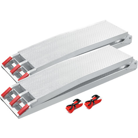 Rampas carga motocicletas ATV 2x 680kg 215cm Aluminio Plegables Quads Motos