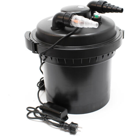 SunSun CPF-280 filtro presión lámpara UVC 11W estanques hasta 8000L Jardín KOI Jardinería Peces