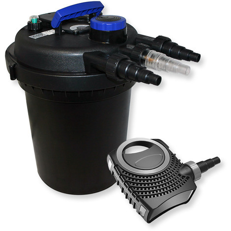 SunSun Kit Filtración estanque de presión 6000L 11 W UVC clarificador neo8000 70 W bomba (1/3)