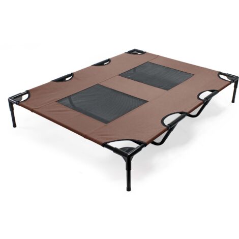 Hamaca para perros y gatos Portátil Outdoor Marrón XL 122x93x20cm