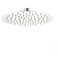 Cabezal ducha redondo 20 cm Grifo ducha efecto lluvia Baño Acero inoxidable Elegante Efecto espejo
