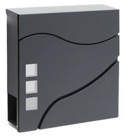 Cassetta Delle Lettere Americana Arregui USA Mail - Acciaio Nero, Bandiera Segnalatrice - Foto 4