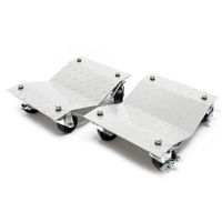 Rodillos maniobra Set 2 unidades Gato elevador cohe Ayuda maniobras Aparcar Taller Garaje 680 kg/ud