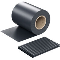 Cinta protección vallas, antracita 35mx19cm, PVC 450g/m², con 20 clips Lámina privacidad