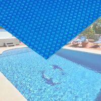 Cubierta solar piscina isotérmica Azul Rectangular 5x8m Lona térmica protectora Cobertor piscina