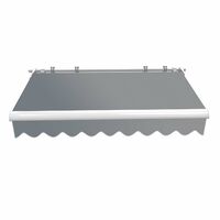 Toboli Toldo articulado 2,5x2m antracita toldo sol montaje a pared toldo de balcón protección UV