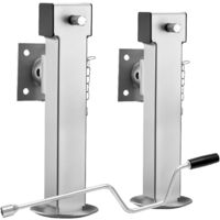 XPOtool Juego de pies de apoyo plegables para remolque basculante de carga elevada 1350kg cada uno