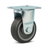 Rueda fija para transporte 75mm de plástico Hasta 75kg Rueda muebles