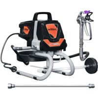 XPOtool Pulverizador de pintura sin aire alta presión 207bar 1,5 l/min boquilla y barra de extensión