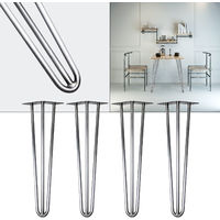Patas horquilla mesa set4 acero 71cm Hairpin Legs diseño industrial retro vintage bricolaje muebles