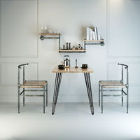 Patas horquilla mesa set 4 negro 30cm Hairpin Legs diseño industrial vntage retro tendencia muebles