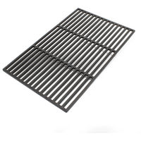 Wiltec Rejilla grill parrilla hierro fundido cuadrada 54x34 cm maciza barbacoa BBQ asado gas leña carbón