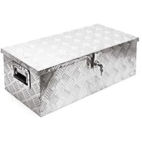 Caja herramientas aluminio 760x320x245mm Caja transporte Orden Taller Garaje Cofre Ordenación