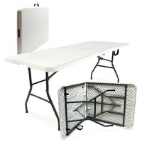 Mesa camping plegable portátil Jardín Exterior Outdoor Accesorios Mobiliario Plástico Resistente
