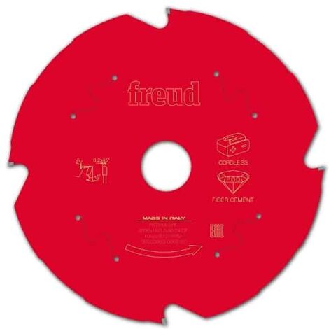 FREUD Lame diamant de scie circulaire sans-fil - Fibrociment - 160 mm - 1.8 mm - 20 mm - 4 dents