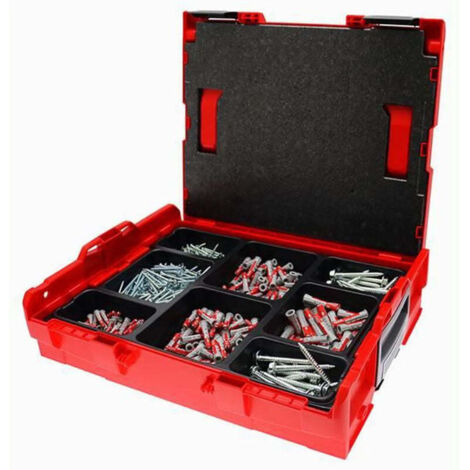 Fischer – Mallette de chevilles Duopower 100 6x30 – 200 8x40 – 50 10x50 – 100 vis à bois 4.5x50 – 200 vis à bois 5x60 – 50 tire-fonds 7x70 (1/3)