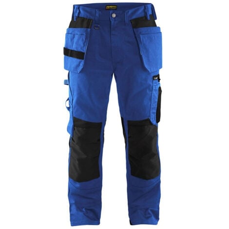 BLAKLADER Pantalon de travail artisan 1555 Bleu clair Noir - Main Image