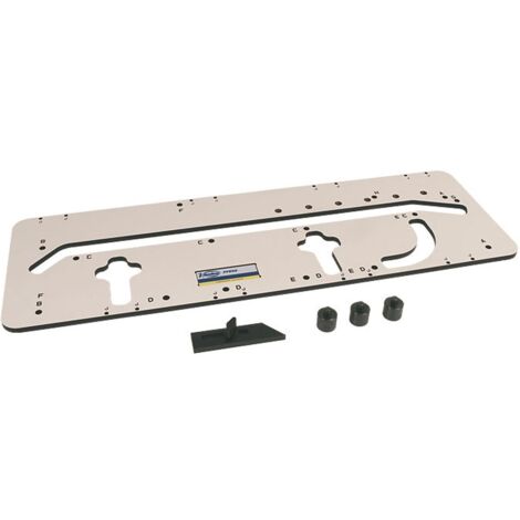 Virutex – Gabarit de profilage pour plan de travail – Usinage précis en résine phénolique 12mm – Largeur 420 à 650mm – Angles 45° et 90°
