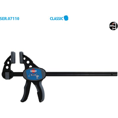 Leman - Serre-Joint Rapide Une Main Tige Acier Saillie 85 Section 20x5 Serrage 150 (1/3)