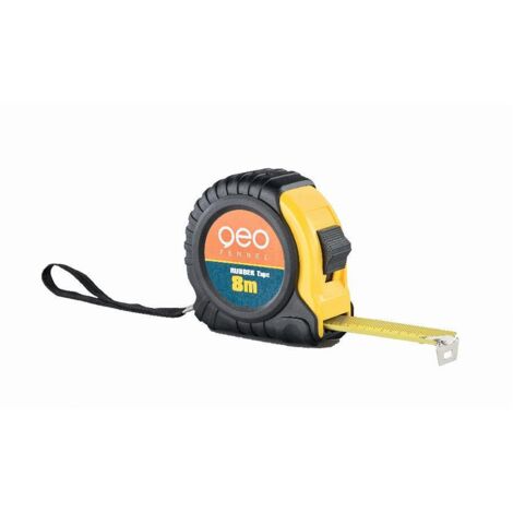 Geo Fennel – Mètre ruban bi matière 5 m – Coque ABS et caoutchouc – Ruban en acier laqué – Bouton de blocage et clip de ceinture (1/3)