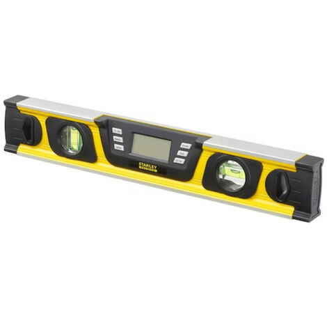 Stanley – Niveau à bulle numérique 120 cm – Précision 0,1° – Écran LCD rétro-éclairé – Mémorisation de mesures – Aluminium