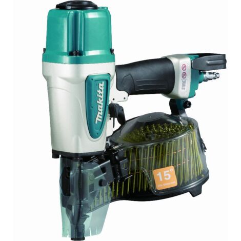 Makita – Cloueur pneumatique 8,3 bar 65 mm – 2 modes de clouage – Pour clous de 38 à 65 mm – AN613