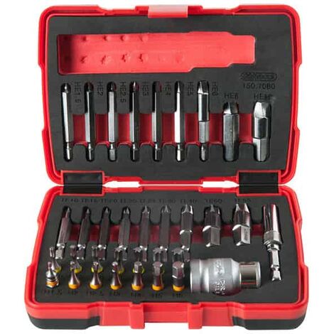 KS TOOLS Embouts d'extraction pour vis 6 pans et Torx 1/4, 34