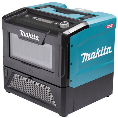 Makita – Micro-ondes à poser XGT 40V Max – 500W – 8L – Durée de fonctionnement 48 min – Éclairage interne – USB pour recharge smartphone