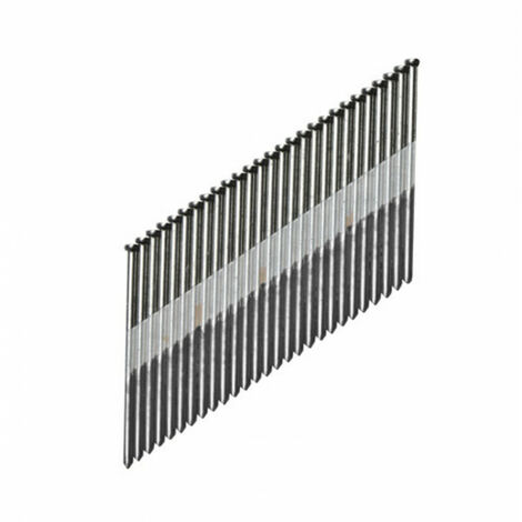 Hikoki – Pointes en bande D 34° 2.8x75mm cranté galvanisé – Pour fixation bois dur – 2500 unités – 753614