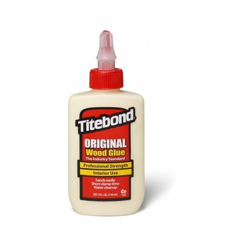 Colle à bois à prise rapide 118 ml – Émulsion résine aliphatique – Soluble dans l'eau – Pour collage bois dur et tendre – Titebond