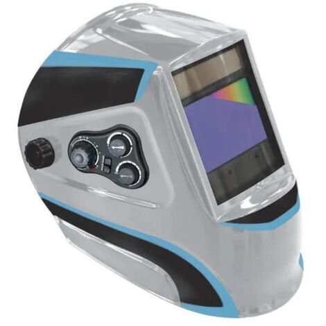 GYS Masque de soudure LCD Ergotech+ Silver True Color - 068650 - Gris clair - Taille unique (1/2)