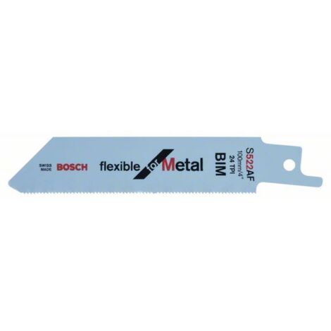 BOSCH Lame de scie sabre courte flexible pour métal S522AF - x 5