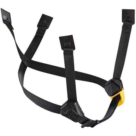 PETZL Jugulaire DUAL pour casques VERTEX et STRATO - A010FA - Rallongee - Jaune
