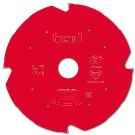 FREUD Lame diamant de scie circulaire sans-fil - Fibrociment - 250 mm - 2.2 mm - 30 mm - 6 dents