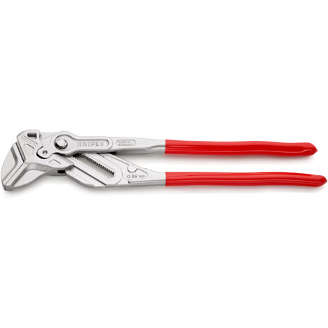 KNIPEX 86 03 400 Pince-clé XL pince et clé à la fois gainées en plastique chromée 400 mm