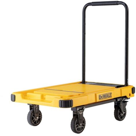 Dewalt – Chariot de transport pliable 200 kg – Dimensions 81,6 x 53,3 cm – Poignée ergonomique – Roues de 12,7 cm pour surfaces variées - STTDXWTPC710