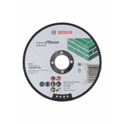 BOSCH Disque à tronçonner Expert for Stone - Moyeu plat - 125 mm - x 1 - 2.5 mm - 22,23 mm (1/2)