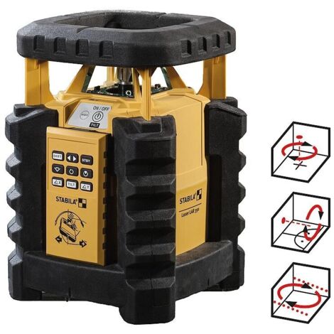 STABILA Laser rotatif LAR 350 avec 7 accessoires - 19019