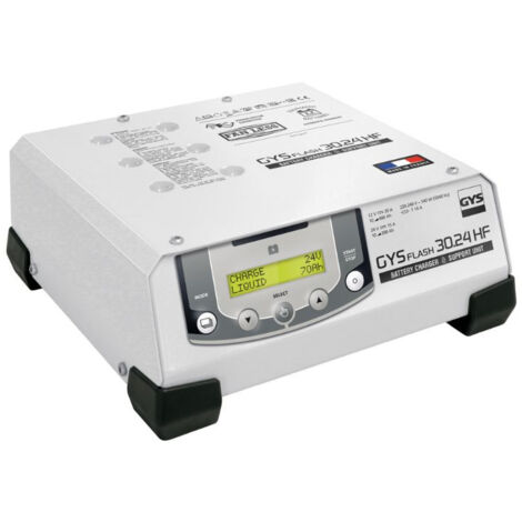 GYS – Chargeur de batterie moto 6/12/24V – Technologie inverter – Câbles 2.5m – Charge évoluée pour batteries plomb/lithium