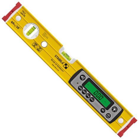 Stabila – Niveau à bulle numérique 40 cm – Précision 0,05° – Système magnétique – Inclus sacoche de transport – 19830 - TECH 196 DL