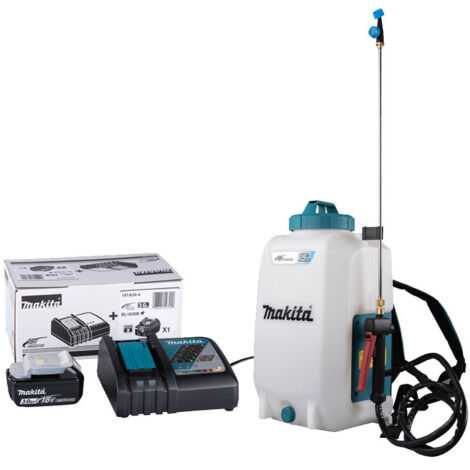 Makita – Pulvérisateur sans fil 8V LXT 15L – 2 buses incluses – Technologie XPT pour résistance à l’eau et à la poussière – Harnais confort ajusté