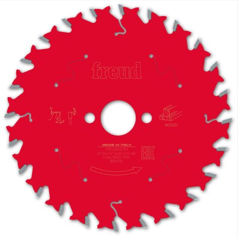 Lame pour scie circulaire portative FREUD - Ø130 2,4/1,6 AL20 Z24 BA 15° - F03FS09665 -FR03W001H