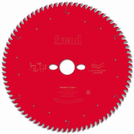 Lame pour scie circulaire portative FREUD - Ø250 2,8/1,8 AL30 Z80 TP 10° - F03FS09877 -FR23H001T
