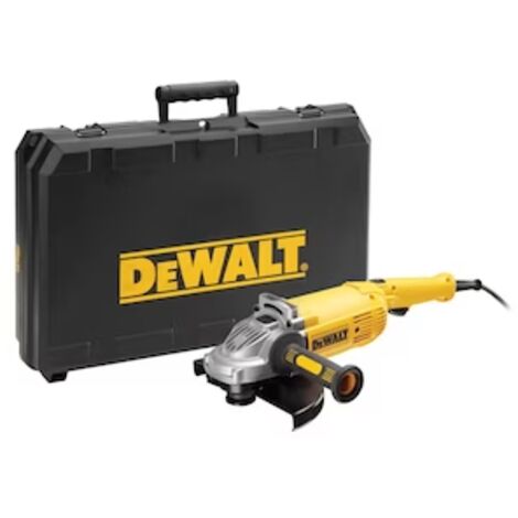 Dewalt – Meuleuse angulaire 230mm 2200W pour béton armé – Moteur protégé contre particules – Poignée latérale 2 positions – DWE492K