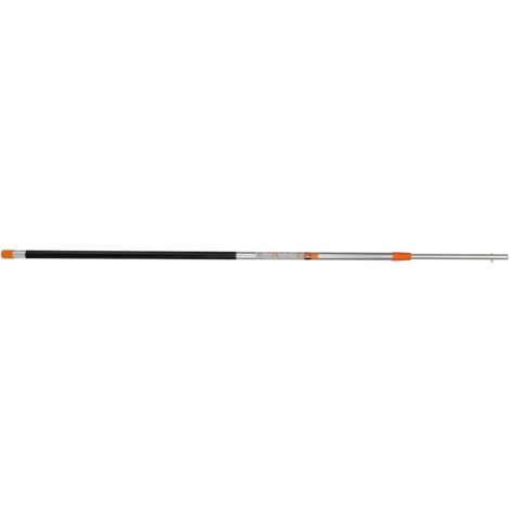 Perche télescopique aluminium 3 brins 5m – Longueur extensible 2 à 5m – Compatible échenilloirs et scies Bahco – Léger et robuste (1/10)
