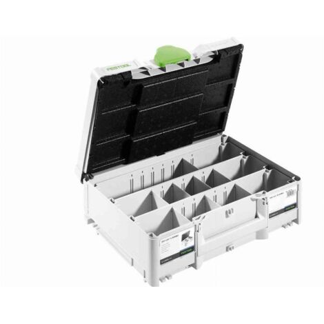 Festool – Systainer SORT-SYS3 M 137 pour dominos – 3 compartiments souples – Rangement précis et efficace – 576796 (1/3)