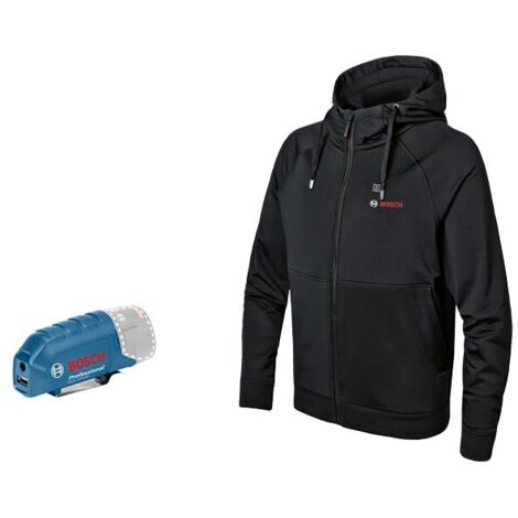Bosch Professional – Veste chauffante taille S – Imperméable et coupe-vent – 3 zones chauffantes pour confort thermique – Compatible batteries 12V/18V – 6188000EP (1/5)