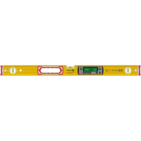 Stabila – Niveau à bulle électronique 81 cm – Aluminium jaune – Précision ± 0,5 mm/m – Écran numérique avec guidage acoustique