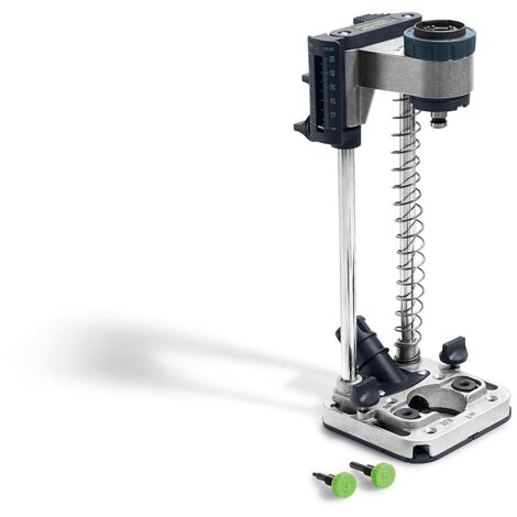 Festool – Accessoire de perçage mobile 40mm – Perçage précis dans bois, métal et plastique – Butées variées et réglage en profondeur – Compact et léger